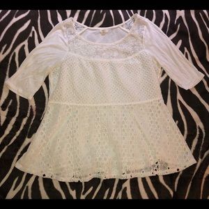 White Embroidered Top